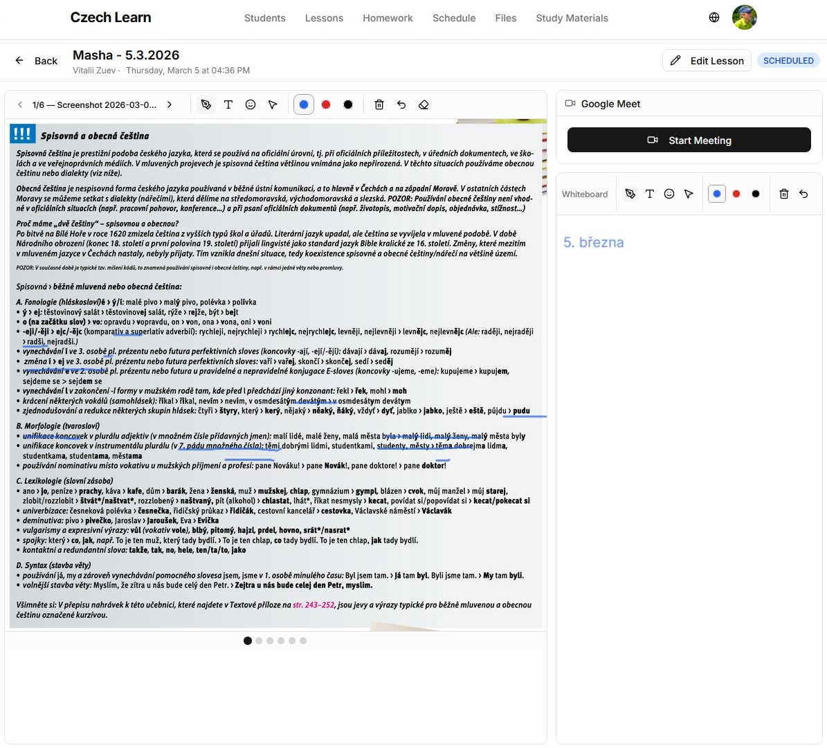 Czech learning website 7